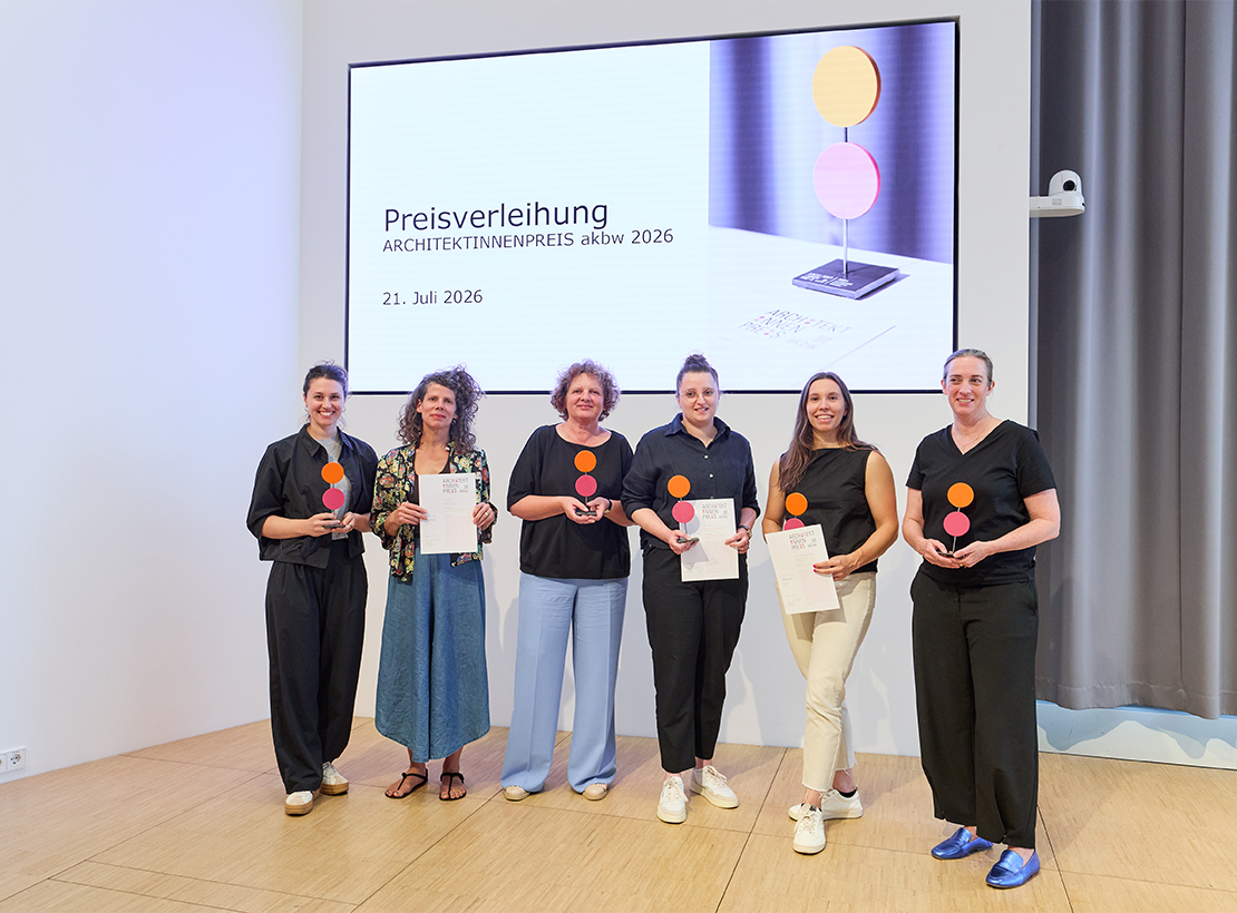 Preisverleihung am 21. Juli ARCHITEKTINNENPREIS akbw