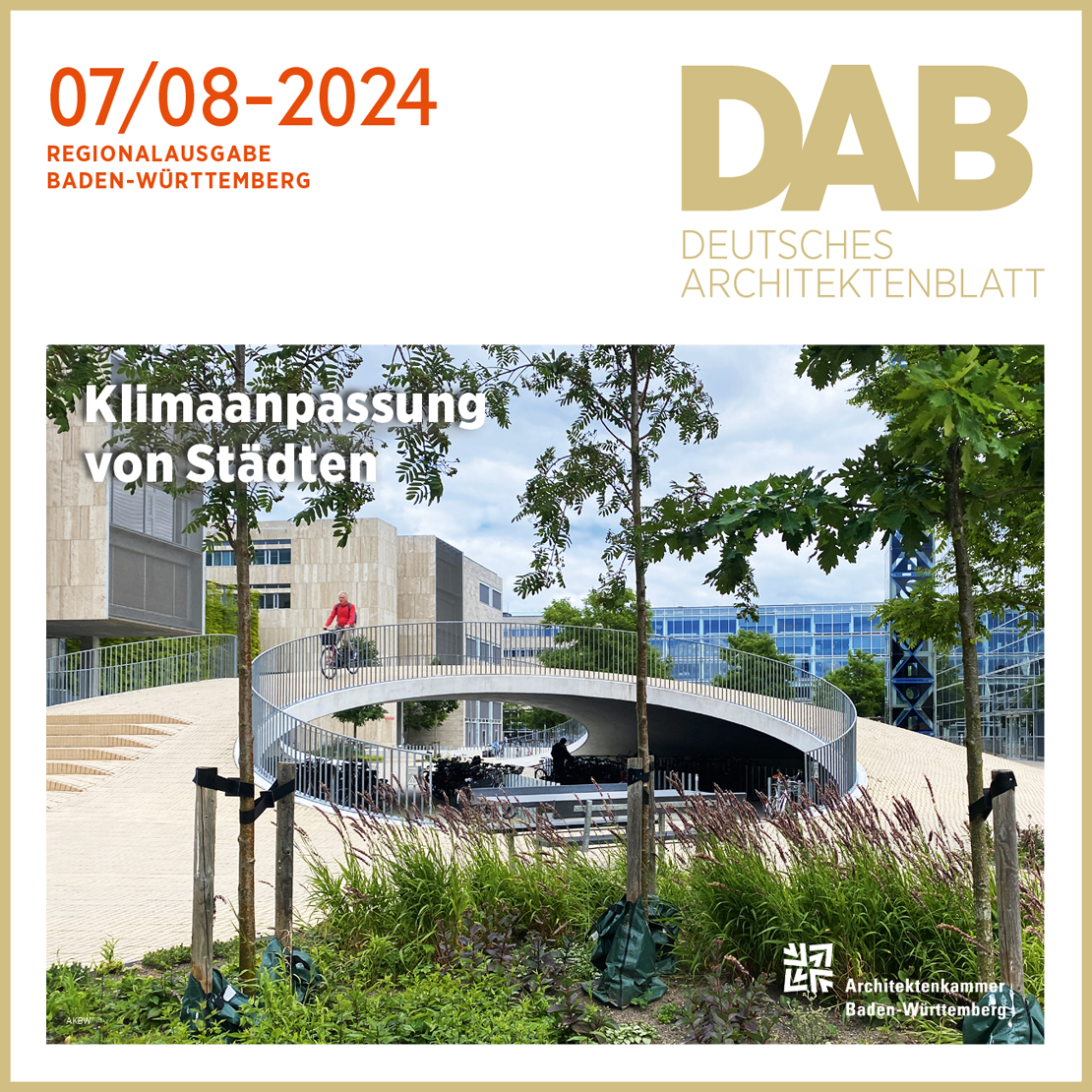 Deutsches Architektenblatt<br>im Juli/August 2024